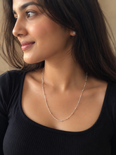 Silver Ball Snake Chain| 925 Sterling Silver Dailywear Ball Snake Chain For Girls | Zaviraa