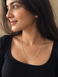 Silver Ball Snake Chain| 925 Sterling Silver Dailywear Ball Snake Chain For Girls | Zaviraa