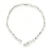925 Sterling Silver Fancy Bar Link Bracelet for Men