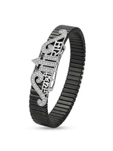 Zaviraa Jai Shree Ram Signature 925 Silver Stretchable Band