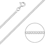 925 Sterling Silver Classic Curb Chain Necklace – Polished Link Silver Chain for Women & Men | Zaviraa