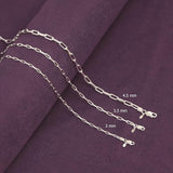 925 Sterling Silver Italian Paperclip Link Chain Necklace – 3mm / 3.5mm / 4.5mm Minimalist Chain for Women & Men | Zaviraa