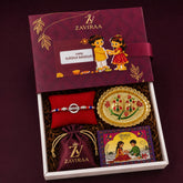 Silver BHAI Rakhi Hamper | Pure 925 Sterling Silver BHAI Rakhi Hamper | Premium Designer Silver BRO Rakhi Hamper | Zaviraa