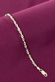 925 Sterling Silver Fancy Bar Link Bracelet for Men
