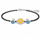 Kids Crown Evil Eye Nazariya Bracelet ā 925 Silver