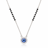 925 Sterling Silver Evil Eye Mangalsutra Necklace for Women
