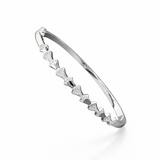 Sterling Silver CZ Designer Bracelet Kada for Women