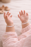 925 Sterling Silver Kids Kada Bangles with Lavender Beads – Pair
