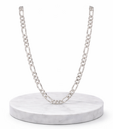 Men’s 925 Sterling Silver Figaro Chain | Classic Solid Silver Chain for Men