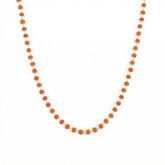 Zaviraa 925 Silver Rudraksha Mala (5.5MM Beads) | Delicate Natural Rudraksh Necklace for Men & Women | Pure Chandi Spiritual Jewellery | Minimal Daily Wear