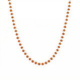 Zaviraa 925 Silver Rudraksha Mala (5.5MM Beads) | Delicate Natural Rudraksh Necklace for Men & Women | Pure Chandi Spiritual Jewellery | Minimal Daily Wear