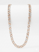 Men’s Two-Tone Cuban Chain in 925 Sterling Silver | Gold & Silver Finish Statement Chain