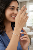 925 Sterling Silver Pearl Bracelet for Women
