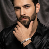 Gents Silver Audi logo Kada Zaviraa 2