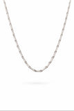 Men's 925 Silver Pipe Link Chain Necklace | Zaviraa