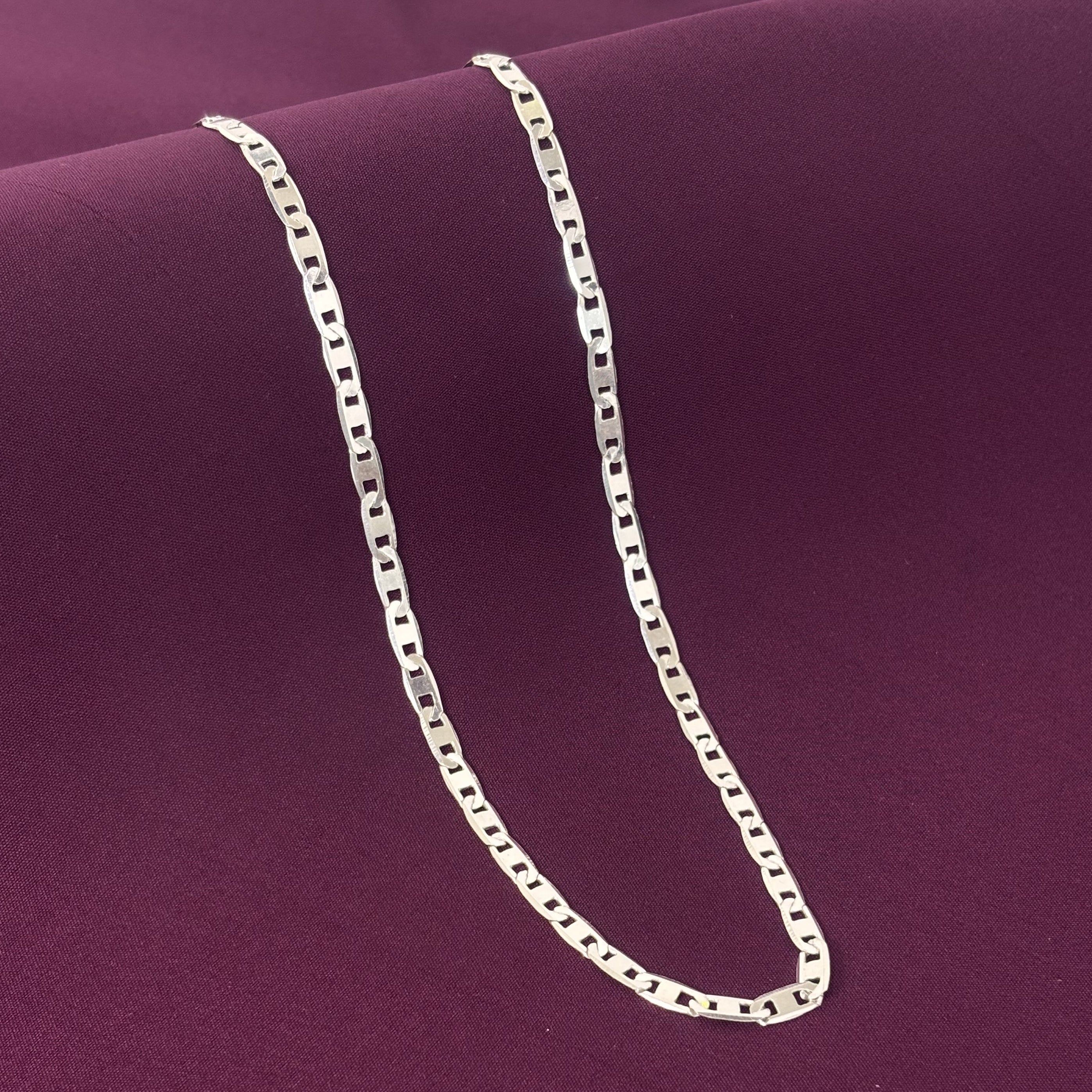 Gents Silver long link chain Zaviraa 1