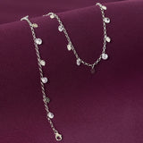 925 Sterling Silver Leaf Charm Anklet for Women