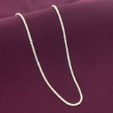 Men’s 925 Sterling Silver Box Chain | Classic Solid Silver Chain for Men