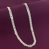Men’s 925 Sterling Silver S-Link Chain | Designer Solid Silver Chain for Men