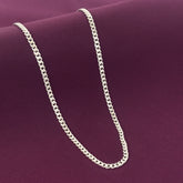 Men’s 925 Sterling Silver Curb Chain | Classic Solid Silver Chain for Men