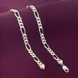 Men’s 925 Sterling Silver Figaro Chain | Classic 3+1 Link Silver Chain
