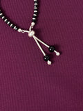 925 Sterling Silver Black Beads Kids Nazariya/Bracelets with Evil Eye (Pair)