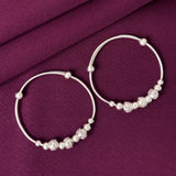 925 Sterling Silver Kids Kada Bangles with Beaded Design – Pair
