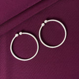 925 Sterling Silver Plain Kids Kada Bangles – Pair