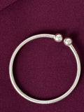 925 Sterling Silver Plain Kids Kada Bangles – Pair