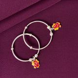 925 Sterling Silver Kids Ganesha Charm Kada Bangles Pair