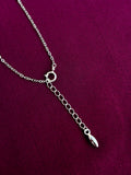 925 Sterling Silver Love Script Circle Pendant Necklace with Chain for Women