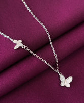 925 Sterling Silver Butterfly Pendant Necklace with Chain for Women