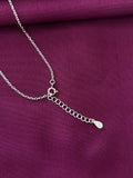 925 Sterling Silver Heart Circle Pendant Necklace with Chain for Women