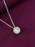 925 Sterling Silver Zircon Diamond Necklace
