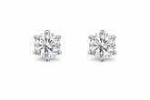 925 Sterling Silver Solitaire Stud Earrings for Women | Classic Round CZ Diamond Earrings | Zaviraa