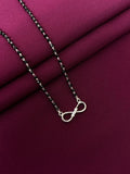 925 Sterling Silver Infinity Mangalsutra Necklace for Women