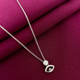 925 Sterling Silver Evil Eye Chain Pendant Necklace