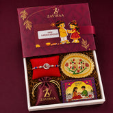 OM Rakhi Hamper | Premium 925 Silver Divine OM Rakhi Hamper |Bestseller Special Silver Rakhi Hamper For This Rakshabandhan