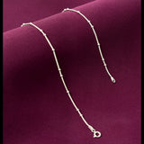 Silver Ball Snake Chain| 925 Sterling Silver Dailywear Ball Snake Chain For Girls | Zaviraa