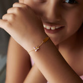 Flutter Personalized Kids' Gold Bracelet