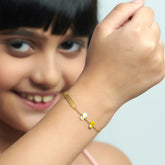 Cute Duckling Personalized Kid's Gold Bracelet