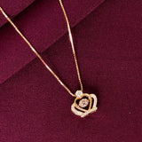 925 Silver Double Heart Pendant Necklace for Women | Romantic Stone Love Necklace