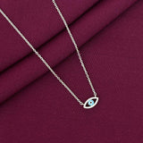 925 Silver Evil Eye Necklace for Women | Blue Nazar Protection Sterling Silver Jewellery