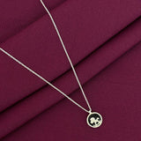 925 Silver Capricorn Zodiac Pendant Necklace for Women | Round Horoscope Sign Sterling Silver Jewellery