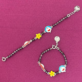 Kids Multi Charm Cartoon Nazariya Bracelet β 925 Silver