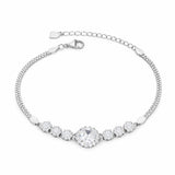 925 Sterling Silver CZ Bracelet for Women