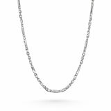 Men’s 925 Sterling Silver Designer Link Chain | Textured Pattern Silver Chain