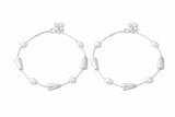925 Sterling Silver Geometric Design Anklet for Women