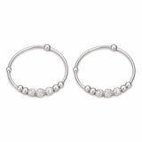 925 Sterling Silver Kids Kada Bangles with Beaded Design – Pair