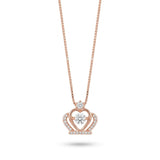 925 Silver Double Heart Pendant Necklace for Women | Romantic Stone Love Necklace